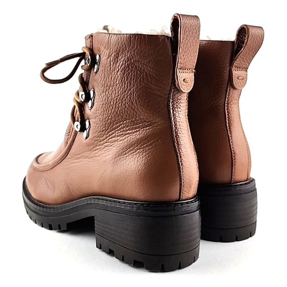 Gentle Souls Women's Bristol Wallaby Tan Leather Lace Up Ankle Boots Size 7.5M - Picture 5 of 15